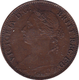 1884 FARTHING ( EF ) - Farthing - Cambridgeshire Coins