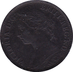 1884 FARTHING ( UNC ) - Farthing - Cambridgeshire Coins