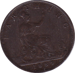 1884 FARTHING (VF) - Farthing - Cambridgeshire Coins