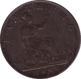 1884 FARTHING (VF) - Farthing - Cambridgeshire Coins