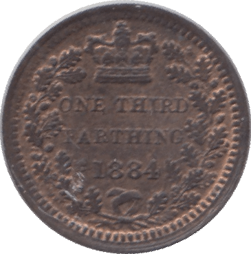 1884 ONE THIRD FARTHING ( UNC ) - One Third Farthing - Cambridgeshire Coins