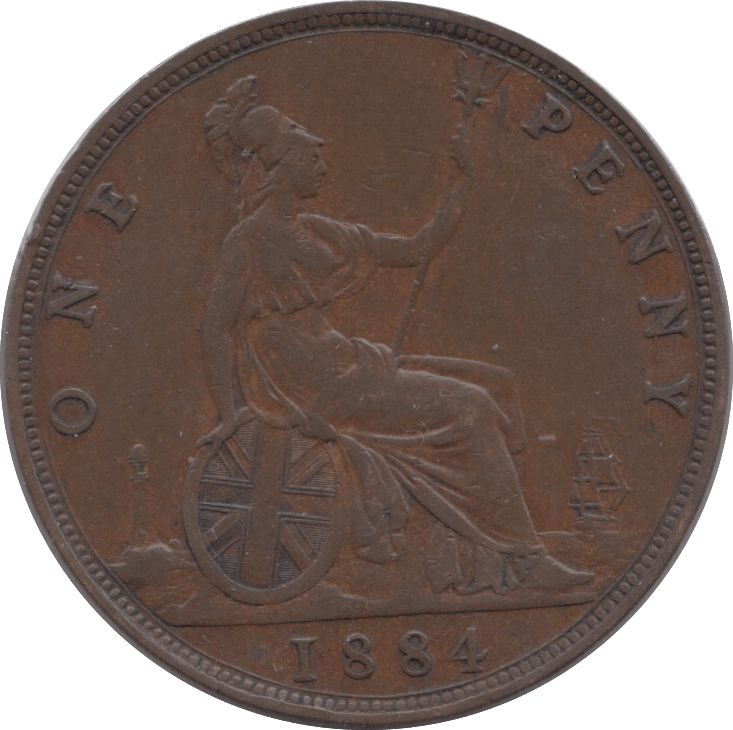 1884 PENNY ( GVF ) 8 - Penny - Cambridgeshire Coins