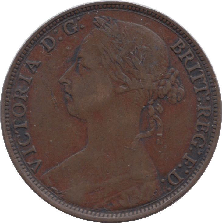 1884 PENNY ( GVF ) 8 - Penny - Cambridgeshire Coins