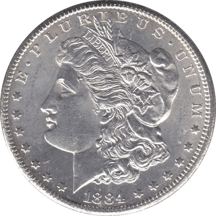 1884 SILVER MORGAN DOLLAR USA CARSON CITY MINT - SILVER WORLD COINS - Cambridgeshire Coins