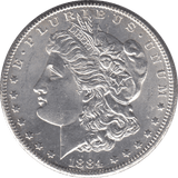 1884 SILVER MORGAN DOLLAR USA CARSON CITY MINT - SILVER WORLD COINS - Cambridgeshire Coins