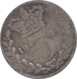 1884 THREEPENCE ( FAIR ) - threepence - Cambridgeshire Coins