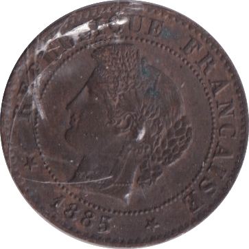 1885 1 CENTIME FRANCE - WORLD COINS - Cambridgeshire Coins