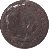 1885 1 CENTIME FRANCE - WORLD COINS - Cambridgeshire Coins