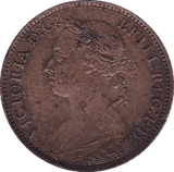 1885 FARTHING ( EF ) - Farthing - Cambridgeshire Coins