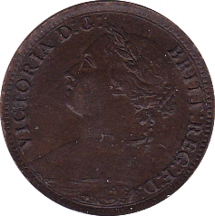 1885 FARTHING ( UNC ) - Farthing - Cambridgeshire Coins