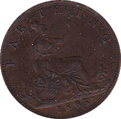 1885 FARTHING ( UNC ) - Farthing - Cambridgeshire Coins