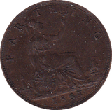 1885 FARTHING ( UNC ) - Farthing - Cambridgeshire Coins