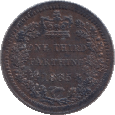 1885 ONE THIRD FARTHING ( EF ) - One Third Farthing - Cambridgeshire Coins