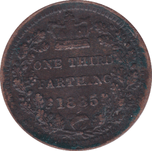 1885 ONE THIRD FARTHING ( EF ) - One Third Farthing - Cambridgeshire Coins