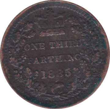 1885 ONE THIRD FARTHING ( EF ) - One Third Farthing - Cambridgeshire Coins