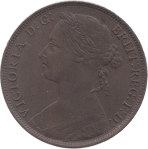 1885 PENNY ( EF ) 8 - Penny - Cambridgeshire Coins