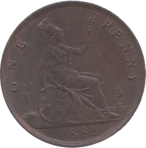 1885 PENNY ( EF ) 8 - Penny - Cambridgeshire Coins