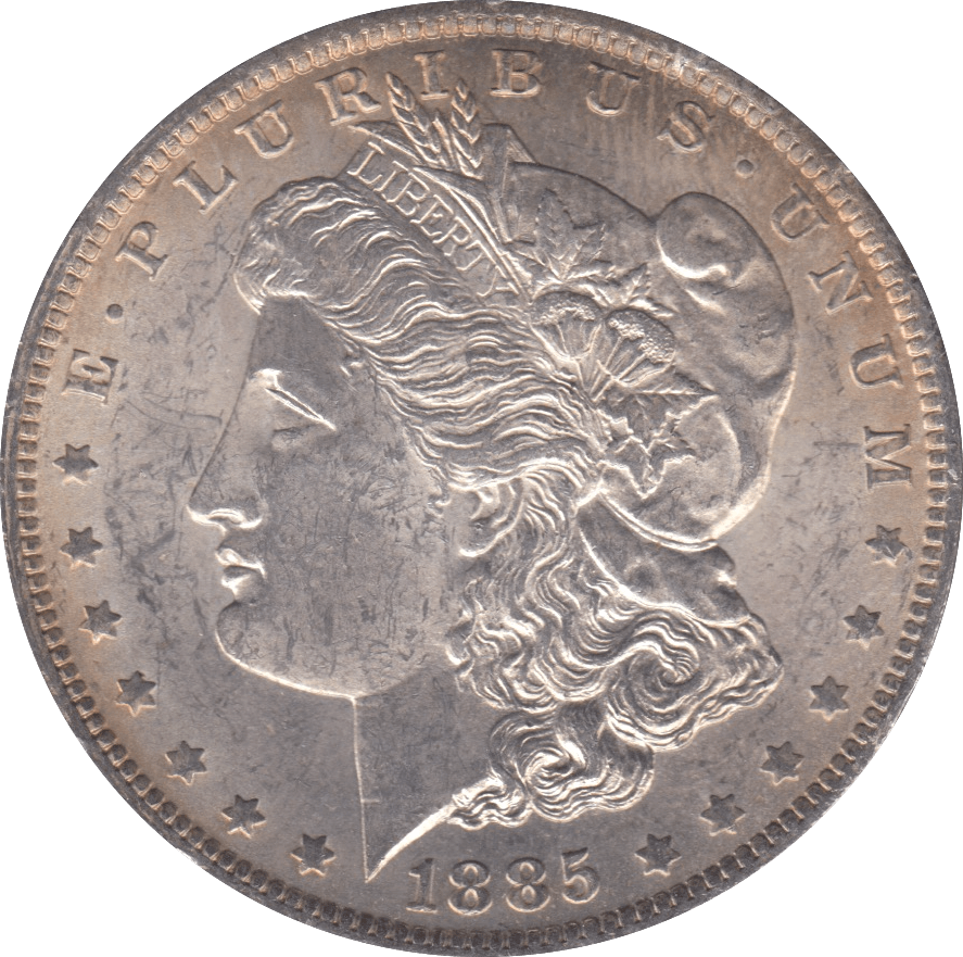 1885 SILVER MORGAN DOLLAR USA NEW ORLEANS MINT 4 - SILVER WORLD COINS - Cambridgeshire Coins