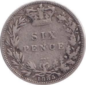 1885 SIXPENCE ( FINE ) - Sixpence - Cambridgeshire Coins