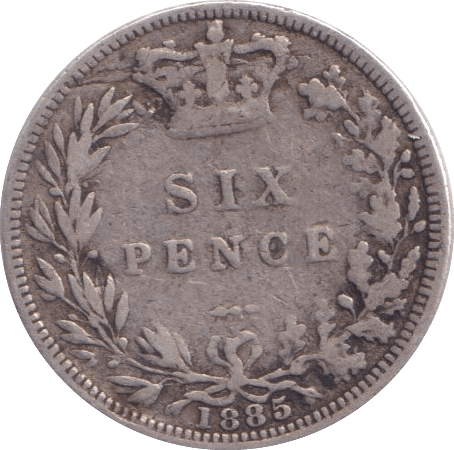 1885 SIXPENCE ( FINE ) - Sixpence - Cambridgeshire Coins