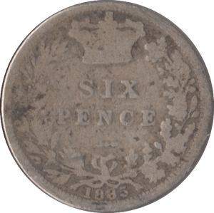 1885 SIXPENCE ( NF ) - Sixpence - Cambridgeshire Coins