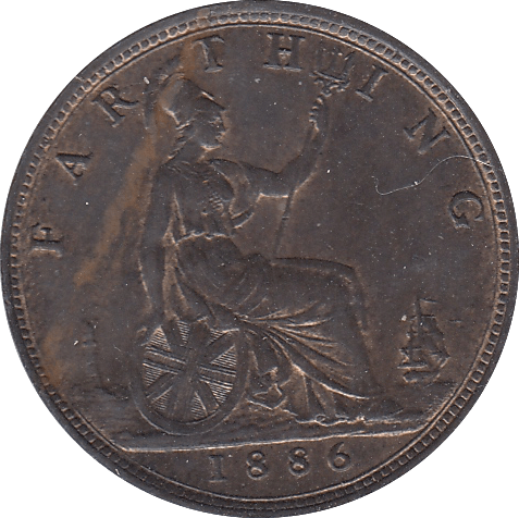 1886 FARTHING ( BU ) - Farthing - Cambridgeshire Coins