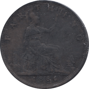 1886 FARTHING ( GF ) - Farthing - Cambridgeshire Coins