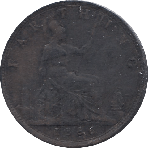 1886 FARTHING ( GF ) - Farthing - Cambridgeshire Coins