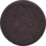 1886 FARTHING ( VF ) B - Farthing - Cambridgeshire Coins