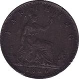 1886 FARTHING (VF) - Farthing - Cambridgeshire Coins