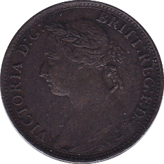 1886 FARTHING (VF) - Farthing - Cambridgeshire Coins