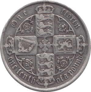 1886 FLORIN ( FINE ) - FLORIN - Cambridgeshire Coins