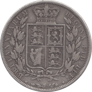 1886 HALFCROWN ( FINE ) - Halfcrown - Cambridgeshire Coins