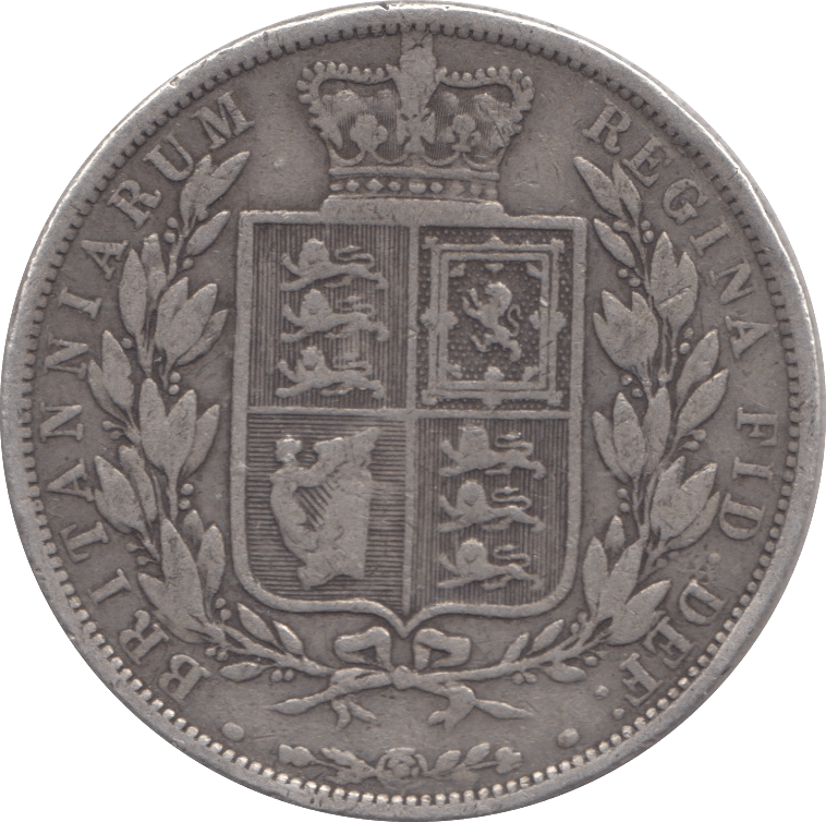 1886 HALFCROWN ( FINE ) - Halfcrown - Cambridgeshire Coins