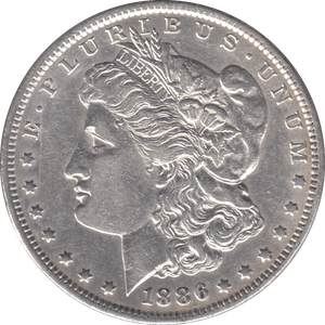 1886 SILVER MORGAN DOLLAR USA NEW ORLEANS MINT - SILVER WORLD COINS - Cambridgeshire Coins