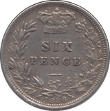 1886 SIXPENCE ( EF ) - Sixpence - Cambridgeshire Coins