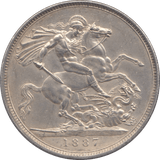 1887 CROWN ( AUNC ) - Crown - Cambridgeshire Coins