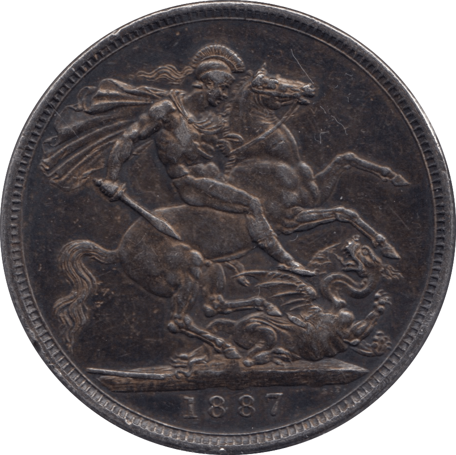 1887 CROWN ( EF ) - Crown - Cambridgeshire Coins