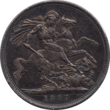 1887 CROWN ( EF ) - Crown - Cambridgeshire Coins