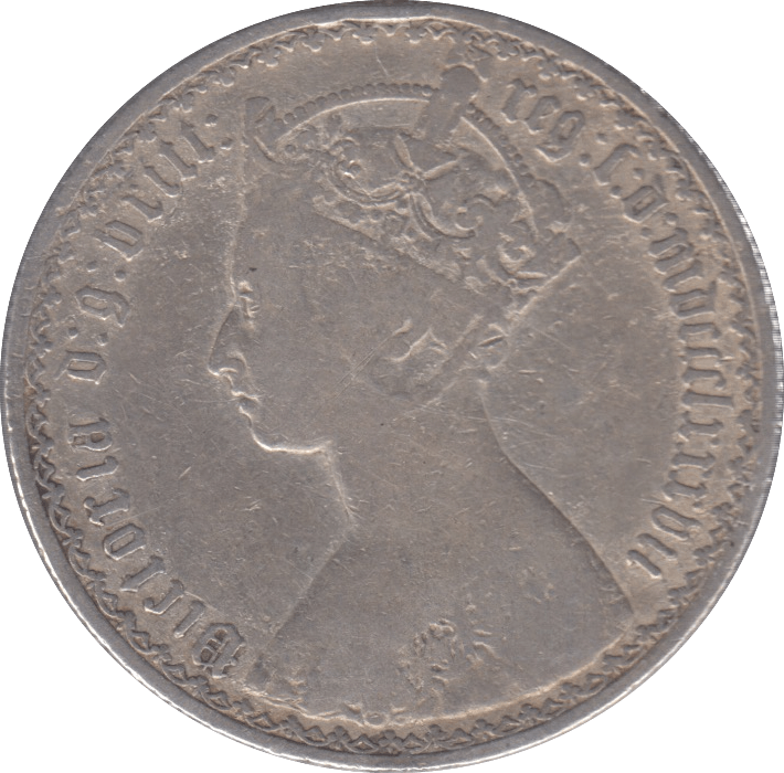 1887 FLORIN ( FINE ) - Florin - Cambridgeshire Coins