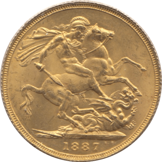 1887 GOLD SOVEREIGN ( UNC ) REF 4 - Sovereign - Cambridgeshire Coins