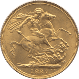 1887 GOLD SOVEREIGN ( UNC ) REF 4 - Sovereign - Cambridgeshire Coins