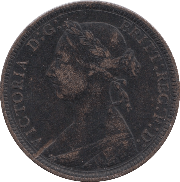 1887 HALFPENNY ( VF ) 8 - Halfpenny - Cambridgeshire Coins