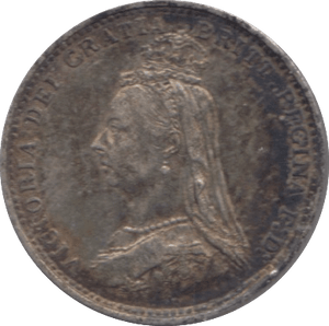 1887 MAUNDY THREEPENCE ( EF ) - Maundy Coins - Cambridgeshire Coins