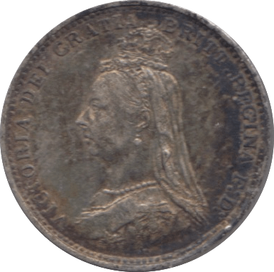 1887 MAUNDY THREEPENCE ( EF ) - Maundy Coins - Cambridgeshire Coins