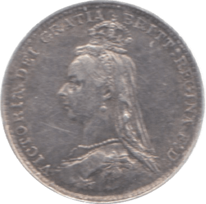 1887 MAUNDY THREEPENCE ( GVF ) - Maundy Coins - Cambridgeshire Coins