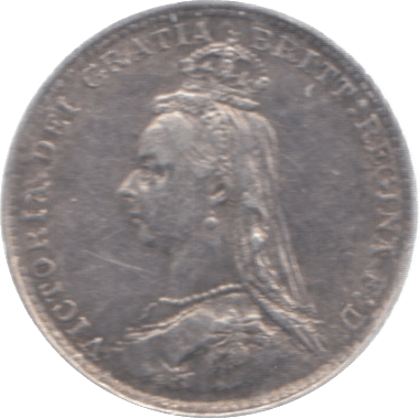 1887 MAUNDY THREEPENCE ( GVF ) - Maundy Coins - Cambridgeshire Coins