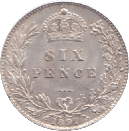 1887 SIXPENCE ( AUNC ) 6 - Sixpence - Cambridgeshire Coins