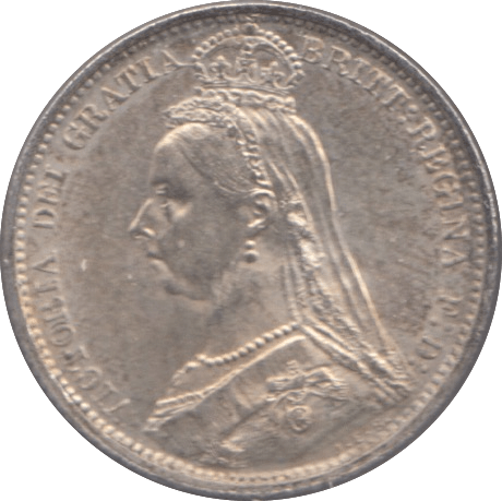 1887 SIXPENCE ( AUNC ) - Sixpence - Cambridgeshire Coins