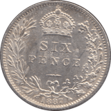 1887 SIXPENCE ( AUNC ) - Sixpence - Cambridgeshire Coins